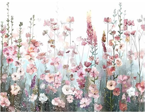 SZSMW Diamond-Painting - Daiments Painting Erwachsene - Diamant Painting Bilder Erwachsene - Geeignet FüR HauswäNde,Wohnzimmer,Schlafzimmer,KüChendekoration,Stressabbau (Kleine Blumenversion)