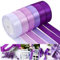NACHLYNN 25mm x 22m Satinband Lila Schleifenband Geschenkband Bänder zum Basteln für Verpackungsband Urlaubsdekoration Hochzeitsstrauß DIY Dekoration