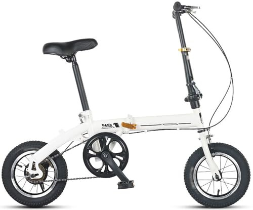 12 Zoll Faltrad Klappfahrrad für Erwachsene & Jugend, Höhenverstellbar, Faltbares Citybike Einfach Zu Falten In 10 Sekunden, Folding Camping Bicycle A