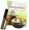 Klangschale für Klangtherapie & Klangmassage 6-tlg Set + Peter Hess Klangschalen Therapie Buch. 300-400g UNIVERSALSCHALE Himalaya Region Tibet/Nepal mit Kissen, Reibe- & Therapie-Klöppel. 70179