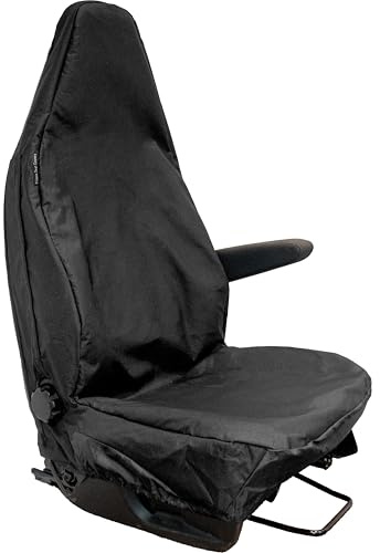 Van & Car Driver Seat Cover to fit: Ford Transit Custom & VW Transporter, Renault Traffic Driver Seat Easy to Fit Waterproof Seat Cover Set for Most Cars Vans (Driver)