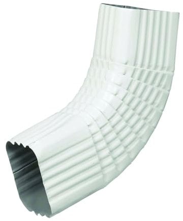 Rocky Mountain Goods Gutter Elbow 2x3 B Elbow - White Aluminum Downspout Connector - Rust-Resistant - Fits Standard Gutters - Easy Installation