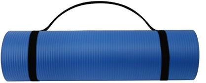 Endless NBR Blue Yoga Mat | Comfortable & Durable Gymnastic Mat | Non-slip phthalate tested | Size: 183 * 61cm, 1cm Thick | Color:Blue | NBR Foam | Exercise, Yoga, Pilates and Workouts