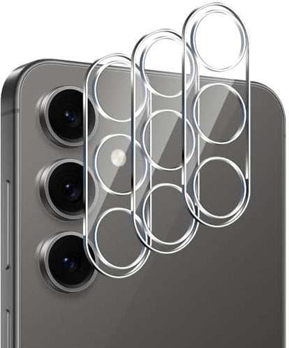 ELYCO for Samsung Galaxy S24 FE 5G Camera Lens Protector, 3 Pack Lens Protector 9H Hardness Tempered Glass Lens Film Ultra Clear Thin Anti-Oil/Anti-Dust