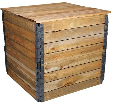 Moutta | Composteur en Bois (Origine française) 603 L | Compostez Vos déchets de manière Durable
