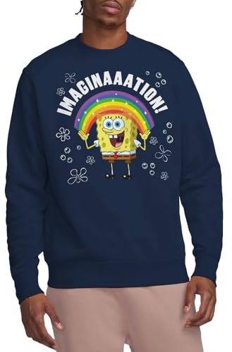 SPONGEBOB SQUAREPANTS Unisex Spongebob Imagination, Crew Sweatshirt Sweatshirt
