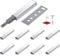 8 Stück Push to Open Türöffner, Drucktüröffner mit Schranktür Dämpfer, Magnetschnäpper und Druckschnapper Öffner für Schubladen, Schränke, Garderoben (8 Stück)
