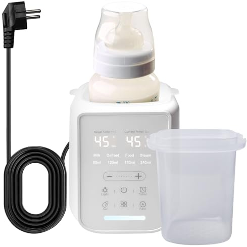 Chauffe-biberon 8 en 1 multifonction pour bébé - Chauffe-biberon et stérilisateur - Chauffage rapide du lait maternel et de la nourriture pour bébé avec réglage intelligent de la température