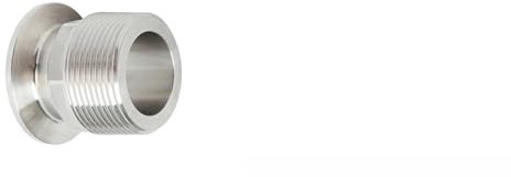 KCTRELTQS Raccord de Tuyau sanitaire en Acier Inoxydable 304, Filetage mâle NPT 3/4, 1, 1,2, 1,5, 2, 3, 4, 2, 2,5, 3, 4, 1 pièce(TC 91mm,3/4)