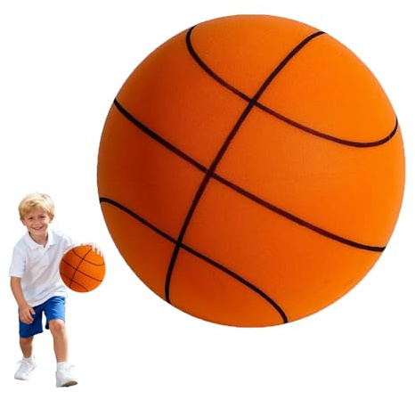 Generisch 2026 Neuest Silent Basketball Größe 3/5/7 – Leise Federung, Hochdichtschaumstoff | Lautloser Mini-Basketball für Innenbereich, Ideal für Kinder 3-12 (Orange,Größe 5)