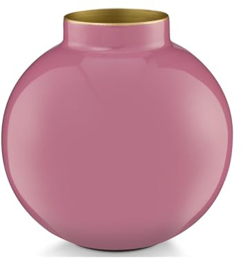Pip Studio Vase Metall Pink 17cm