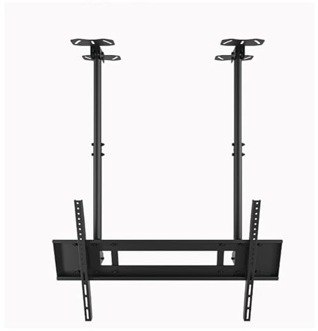 GUODDM 80-110 Inch TV Ceiling Mount, Heavy-duty Double-pole Mounting Bracket For Conference Flat Panel Smart Screen(0.9-3.0m)