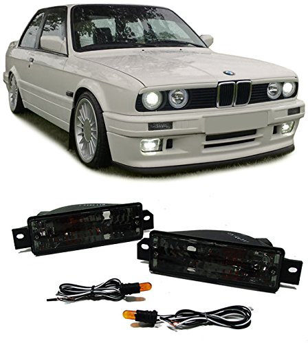 Klarglas Blinker mit Standlicht schwarz für BMW 3ER E30 87-93