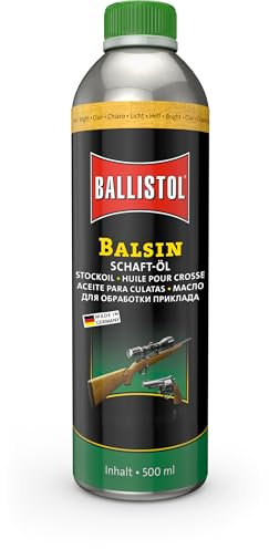BALLISTOL 23040 Balsin Schaft-Öl hell - Holzschutz gegen Regen, Nässe, Fäulnis und Schimmel - 500 ml Flasche