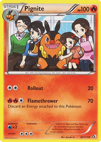 Pokemon - Pignite (26/113) - Legendary Treasures