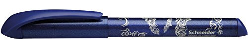 Schneider Schreibgeräte Patronenroller Easy, M, königsblau, löschbar, blau-transparent Motiv Fledermaus