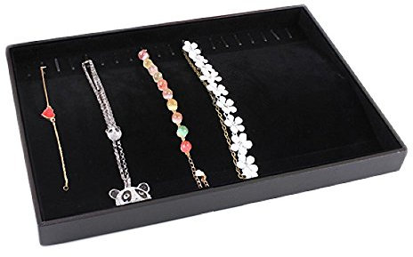 Sinoba Schmucklade Schmuckdisplay Kettenlade für Anhänger Ketten Armbänder 20 Haken STAPELBAR