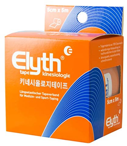 ELYTH S Tape Kinesiologie 5cm x 5m in verschiedenen Farben - Orange