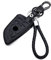 KASER Housse en Cuir pour Clé BMW 4 Boutons avec Porte-Clés BMW Serie 1 X1 X5 X6 Nuovo Smartkey Étui de Protection Cover Coque pour Télécommande KeylessGO