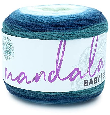 Lion Brand Yarn Company 526-205 Mandala Baby Garn, Echo Caves, One Knäuel