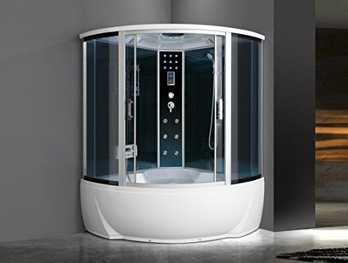 Bagno Italia Box idromassaggio semicircolare 150x150 cabina con vasca bluetooth bagno turco cromoterapia I