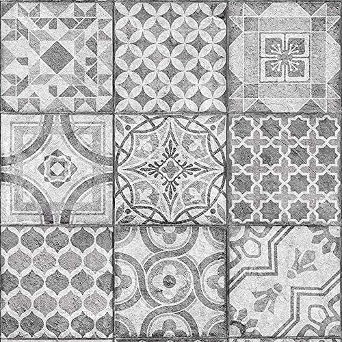 [17,73€/m²] Klebefolie in orientalischer Mosaik Fliesen-Optik [150 x 67,5cm] inkl. Rakel & eBook mit Profitipps I Selbstklebende Folie für Möbel Küche & Bad I Möbelfolie Mosaikoptik mit Ornamenten