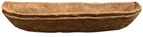 Selections Preformed Coco Liner for Garden Wall Basket Hayrack Trough Planter (75cm / 30 Inch) – Pack of 2