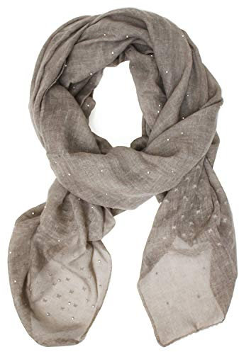 Gloop Schal Damen Loop schal leichter Langschal Schlauchschal Tuch, 02128a3 Braun, Einheitsgröße