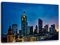 Feeby Wandbild Frankfurt Druckbild Leinwandbild Architektur Blau 60x40 cm