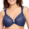 Glamorise Damen 1245 Plunge Bra, Marine Print, 110H