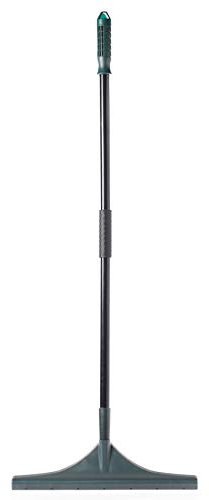 Gardenised Artificial Turf Garden Carpet Rake with Extendable Lightweight Telescopic Handle, Green