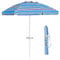 GIANTEX 220 cm Sonnenschirm, Strandschirm mit Verankerung & Getränkehalter, neigbarer Gartenschirm Terrassenschirm, Marktschirm mit Tragetasche, Schirm rund Sonnenschutz UV50+ (Bunte Streifen)