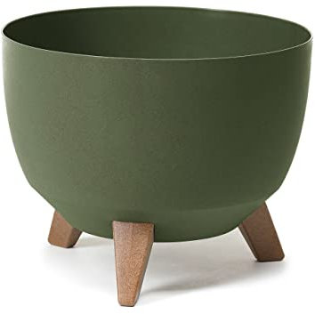 Simply The Best Roma Bowl 2021 | Vaso da fiori per erbe aromatiche | Contenitore da giardino per balcone | Decorazione scatola organizer | (Eco 240, verde foresta)