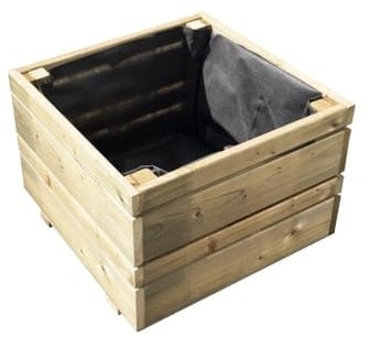 CERLAND Bac à Fleurs carré Oslo - Petit Volume - 38 L