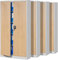 Jan Nowak 4er Set Aktenschrank C001 Metallschrank Stahlschrank Werkzeugschrank Büroschrank Lagerschrank Universalschrank Pulverbeschichtung Flügeltüren 185 cm x 90 cm x 40 cm (weiß/holzoptik)