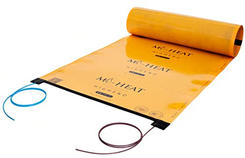 Pellicola riscaldante Mi-Heat HighEnd da 1,5 m, super lativa, con 200 Watt/m², temperatura della superficie uniforme e una velocità di riscaldamento rapida, altamente efficiente e robusto
