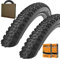 Schwalbe Fahrrad MTB Reifen Rapid Rob HS425 26x2.25 | 57-559 schwarz + AV Schlauch (Set 2 Stück)