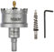 Mollom (52mm | 2-1/16) Sierra de Corona de T.C.T Carburo Broca con 2 Brocas,Punta de carburo de tungsteno para Metal Duro,Acero,Hierro,Cobre,Madear,Latón,Plástico