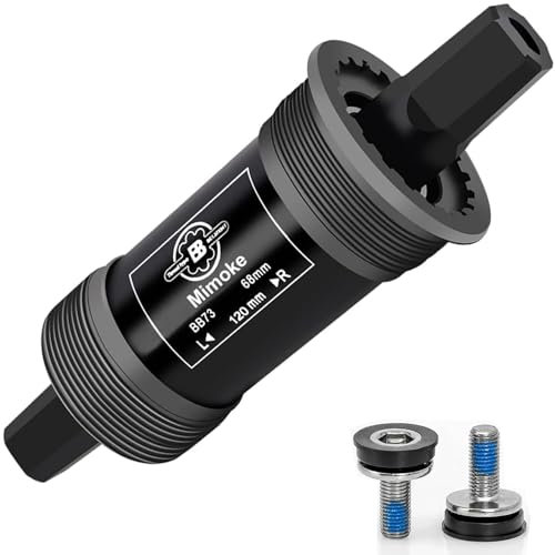 Mimoke Cuscinetto centrale, 68 mm, cuscinetto centrale BSA, parti di biciclette a quattro fori per cono quadrato (116 mm)