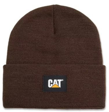 Cat erpillar Herren CAT Label Cuff Beanie, Kaffeebohne, Einheitsgr��e
