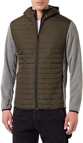 JACK & JONES Men's Jjemulti Quilted Jacket Noos, Rosin/Detail: Grey Melange Sleeve, S