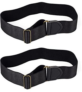 GEBAUM Ärmelhalter Verstellbar 1 Paar, Anti Rutsch Ärmelband, Stretch Nylon Universal Größe, Ärmelhalter für Herren Damen, zum Ixieren von Langen Ärmeln
