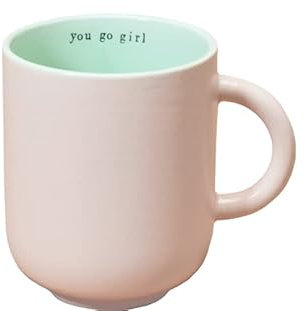 Blond Amsterdam Tasse Rosa You go girl – 10 cm, Geschenkidee für Powerfrauen aus der &C Kollektion