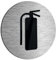 ALÚMADESIGNCO Moderno Extintor Senal - Señal De Estintor - Señales de Incendio - Carteles Extintores - Señaletica Incendios - 120 x 120 mm