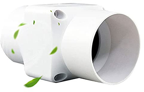 2 Inch Exhaust Fan 12V Inline Duct Vent Blower with Variable Speed Controller Adjuster Quiet Booster Fan for Grow Tent, Indoor Garden Ventilation (Adjustable Speed 6W)