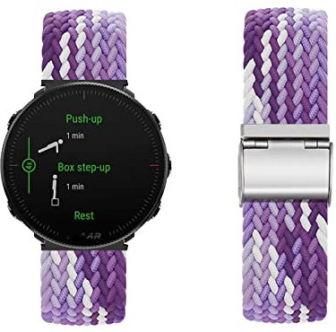 KARYOU Armband für Polar Vantage M2 Armband Nylon Geflochtenes Uhrenarmband Ersatz Sport Einstellbares mit Polar Vantage M2 Armbänder Verstellbares mit Polar Vantage M2 Armband (I,Polar Vantage M2)