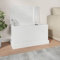 Yolola Truhe Mit Stauraum Aufbewahrungsbox Hochglanz-Weiß Holztruhe Truhenbank Mit Stauraum Truhe Aufbewahrung Schuhbank mit Stauraum Sitzbank mit Stauraum 70x40x38 cm Holzwerkstoff