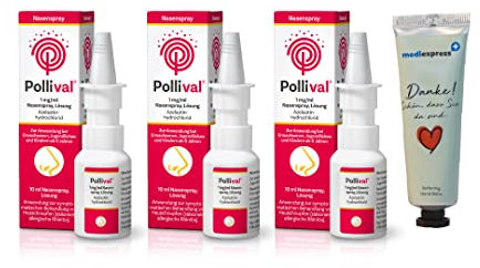 Pollival Nasenspray 3x10ml Sparset inkl. eines Mediexpress Handbalsams