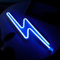 Blitz blau Neonlicht LED Neon Schild USB Licht Lampe Reklame Leuchte Party Nachtlicht Wand Dekoration Hintergrund Beleuchtung Deko Wandleuchte Gaming Gamingroom Setup Streamer BAR Tür