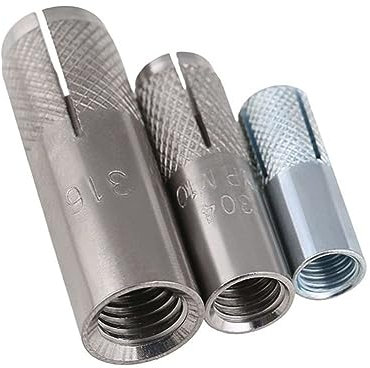 bulloni di ancoraggio ad espansione, ancoraggio a parete, vite di espansione interna for la decorazione di edifici Top ​M6-M16 Bulloni di ancoraggio 5 pezzi (Lunghezza: acciaio inossidabile 304,